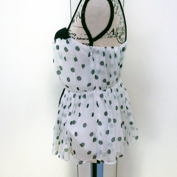 Anthropologie Girls From Savoy Bright Forecast Polka Dot Tank - Picture 5 of 7